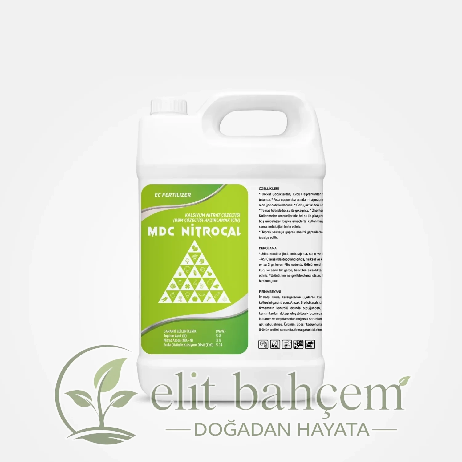 MDC NitroCal - Kalsiyum Nitrat Sıvı Gübre 5 Litre