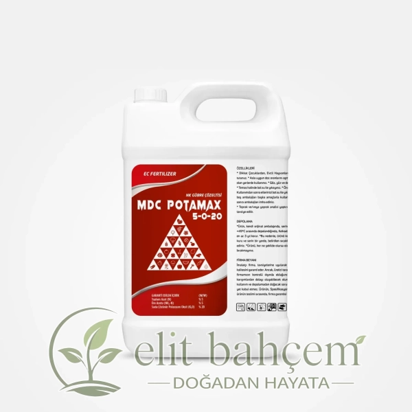 MDC PotaMAX - 5-0-20 Sıvı Potasyum Gübre 5 Litre